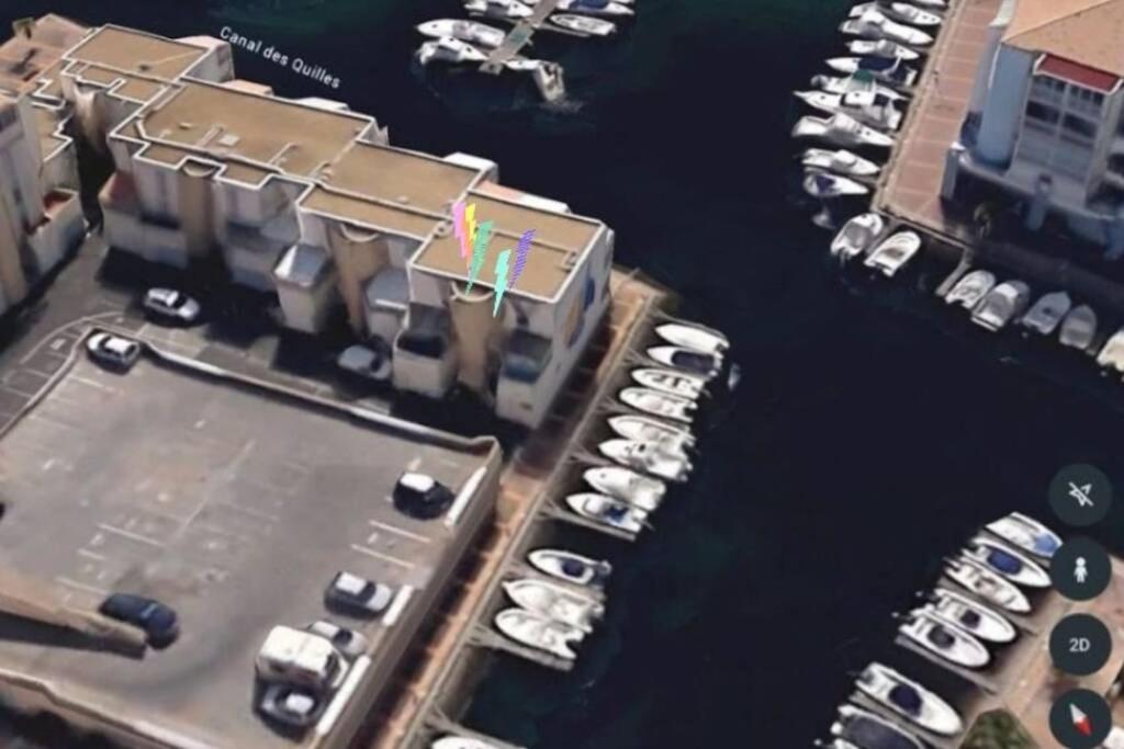 Studio Climatise Classe 2 Dans Marina Proche Mer Et Etang - Lit Wifi Fibre Et Parking Prive Sete Bagian luar foto