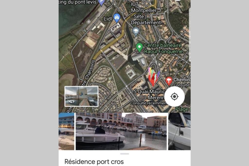 Studio Climatise Classe 2 Dans Marina Proche Mer Et Etang - Lit Wifi Fibre Et Parking Prive Sete Bagian luar foto